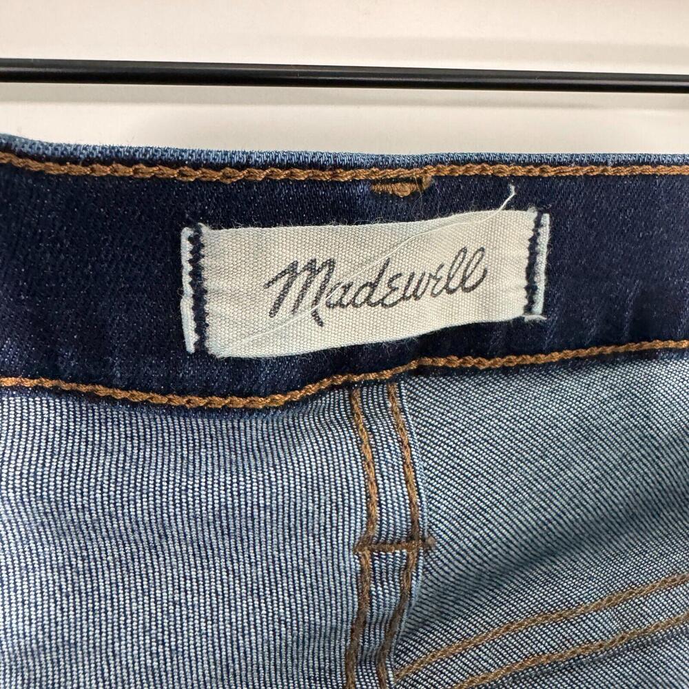 Madewell Women’s Size 26 Dark Blue Stretch Denim 9” High Rise Skinny Jeans - Picture 5 of 11